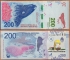 Argentina 200 pesos 2016 UNC Replacement