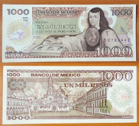 Мексика 1000 песо 1985 UNC