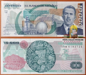 Мексика 10000 песо 1988 UNC