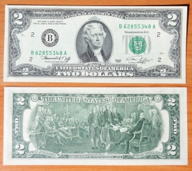 США 2 Доллара 1976 B UNC