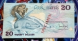 Cook Islands 20 dollars 1987 Specimen aUNC