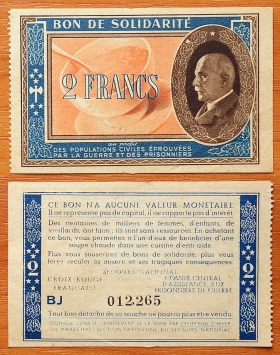 Франция 2 франка 1941 aUNC/UNC Режим Виши