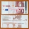Germany 10 euros 2002 UNC Error