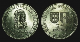 Португалия 25 эскудо 1981 Зарко