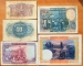 Spain 5 banknotes 1925 , 1928 , 1935 ( 5, 10, 25, 50, 100 pesetas