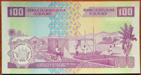 Бурунди 100 франков 2011 UNC