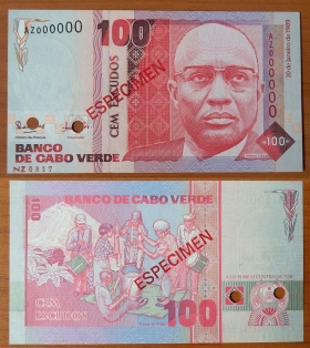 Кабо-Верде 100 эскудо 1989 UNC Образец
