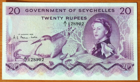 Сейшелы 20 рупий 1968