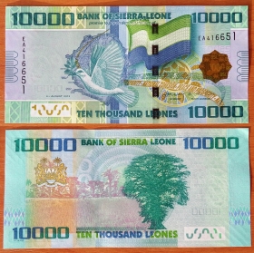 Сьерра-Леоне 10000 леонов 2013 UNC