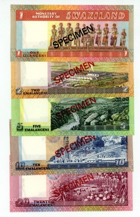 Свазиленд 1-20 эмалангени 1974 Комплект образцов CS1