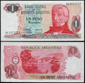Аргентина 1 песо 1983 UNC P-311