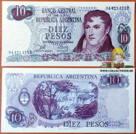 Аргентина 10 песо 1976 UNC