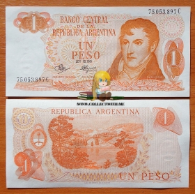 Аргентина 1 песо 1970-1973 UNC P-287 C