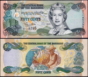 Багамы 50 центов 2001 UNC