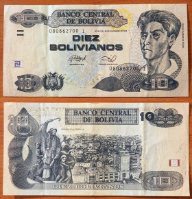 Боливия 10 боливиано 2005