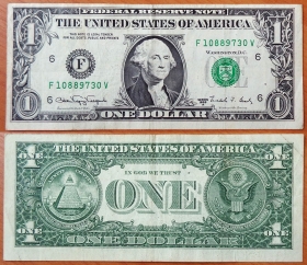 США 1 доллар 1988 А VF Web note