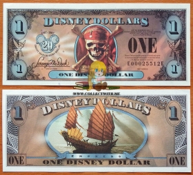США Дисней 1 доллар 2007 UNC