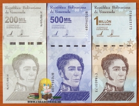 Венесуэла 3 банкноты 2020 (2021) UNC