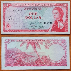 Восточные Карибы (Антигуа) 1 доллар 1965