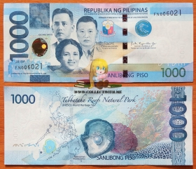 Филиппины 1000 писо 2019F UNC P-211F