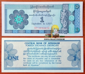 Мьянма (Бирма) 1 доллар 1997 UNC