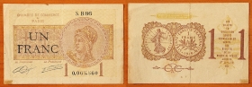 Франция Париж 1 франк 1922 VF