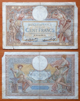 Франция 100 франков 22.12. 1932 F P-78b