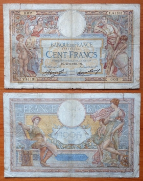 Франция 100 франков 29.6. 1933 P-78c