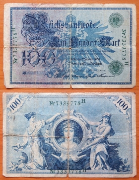 Германия 100 марок 1908 P-34