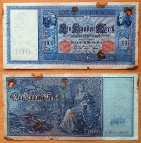 Германия 100 марок 1910 P-42.2