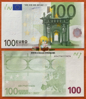 Германия 100 евро 2002 UNC P-5x Дуйзенберг