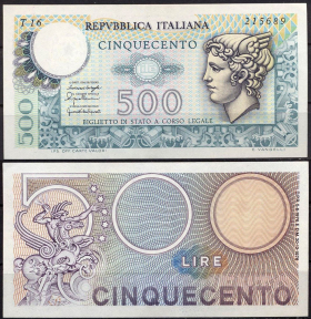 Италия 500 лир 1974