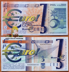 Италия Тестовая банкнота Euro aUNC