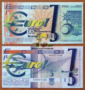 Италия 3 евро 1997-1998 Промо aUNC