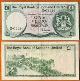 Шотландия 1 фунт 1978 XF/aUNC