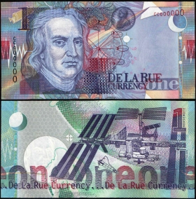 Великобритания демонстрационная банкнота Ньютон 1 Housenote CC