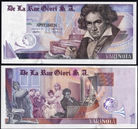 Великобритания демонстрационная банкнота Бетховен (3)
