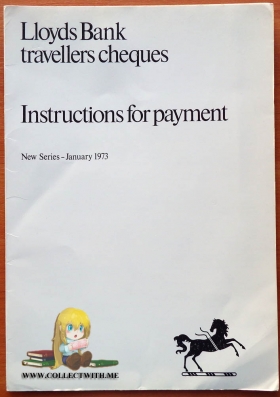 Великобритания дорожные чеки 1973 UNC Образцы