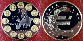 Жетон 10 лет евро