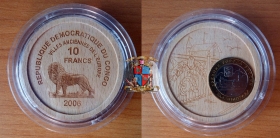 Конго 10 франков 2006 Калининград UNC
