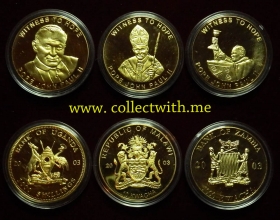 Замбия Уганда Малави 3 монеты 2003