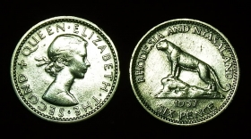 Родезия и Ньясаленд 6 пенсов 1957