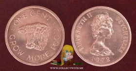 Сейшелы 1 цент 1972 aUNC