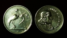 ЮАР Южная Африка 5 центов 1965 КМ#67.1