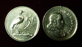 ЮАР Южная Африка 5 центов 1965 КМ#67.2