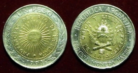 Аргентина 1 песо 1994