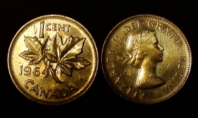 Канада 1 цент 1964