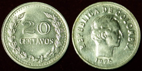 Колумбия 20 сентавос 1975