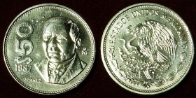 Мексика 50 песо 1987