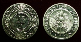 Нидерландские Антилы 25 центов 2004